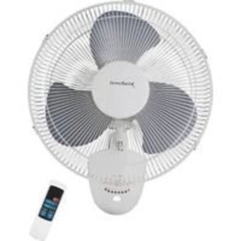 White Oscillating Wall Mount Fan X7144