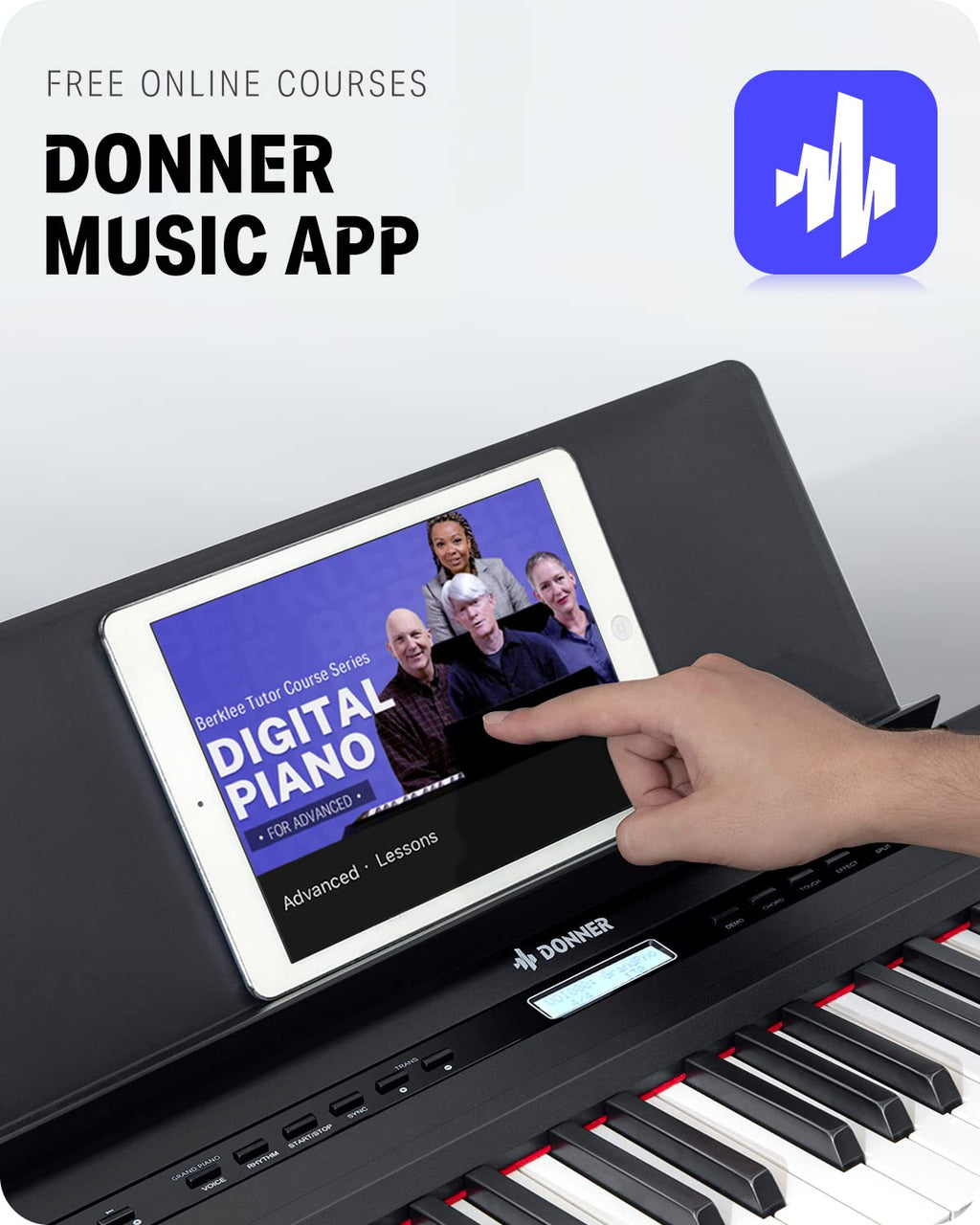 88 Key Weighted Digital Piano with Sustain Pedal X9441