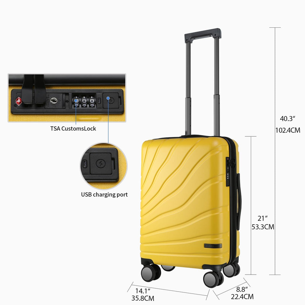 20" Expandable Hardshell Spinner Carry-On with TSA Lock Y963