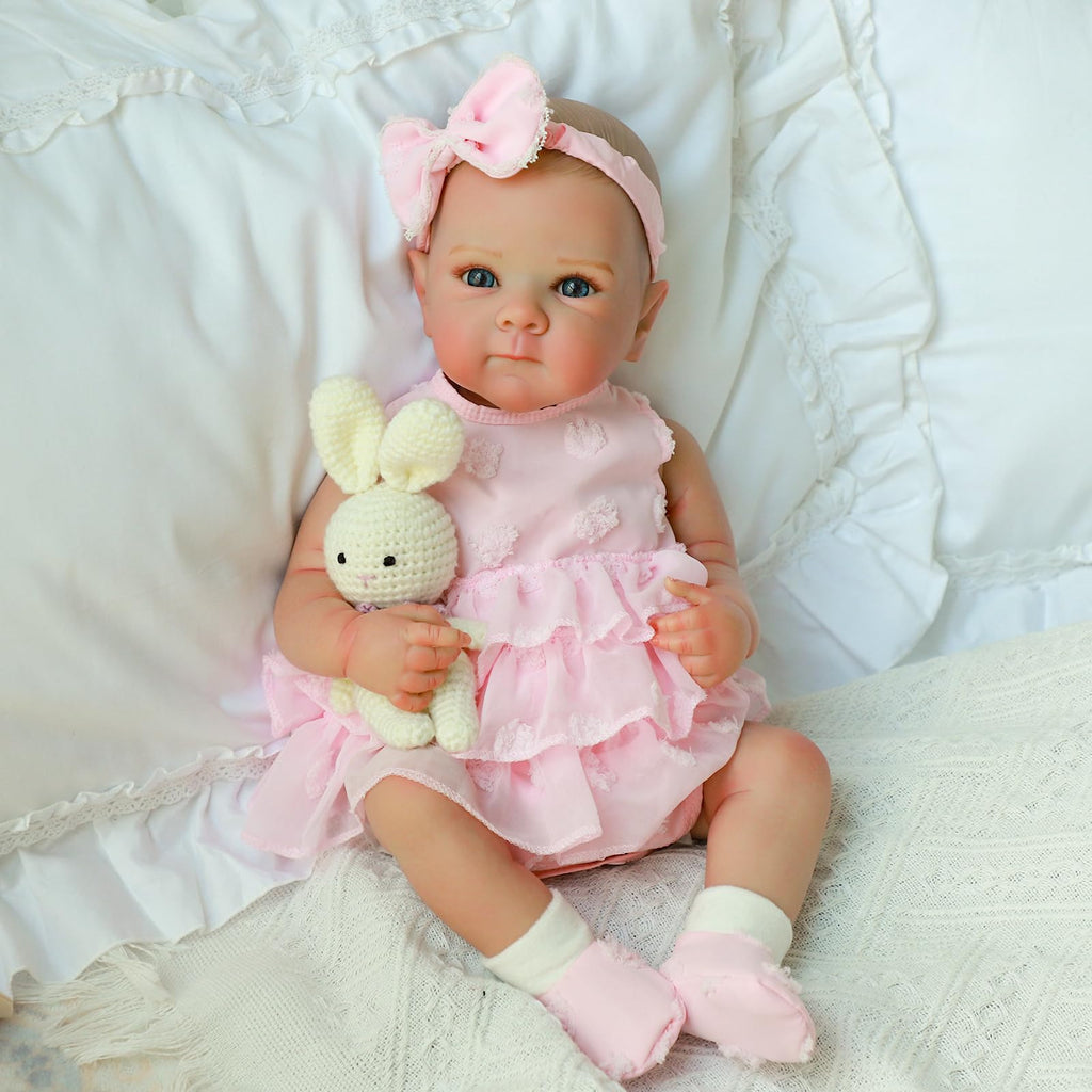 20 Inch Realistic Lifelike Newborn Baby Doll Girl with Vinyl Body C243757
