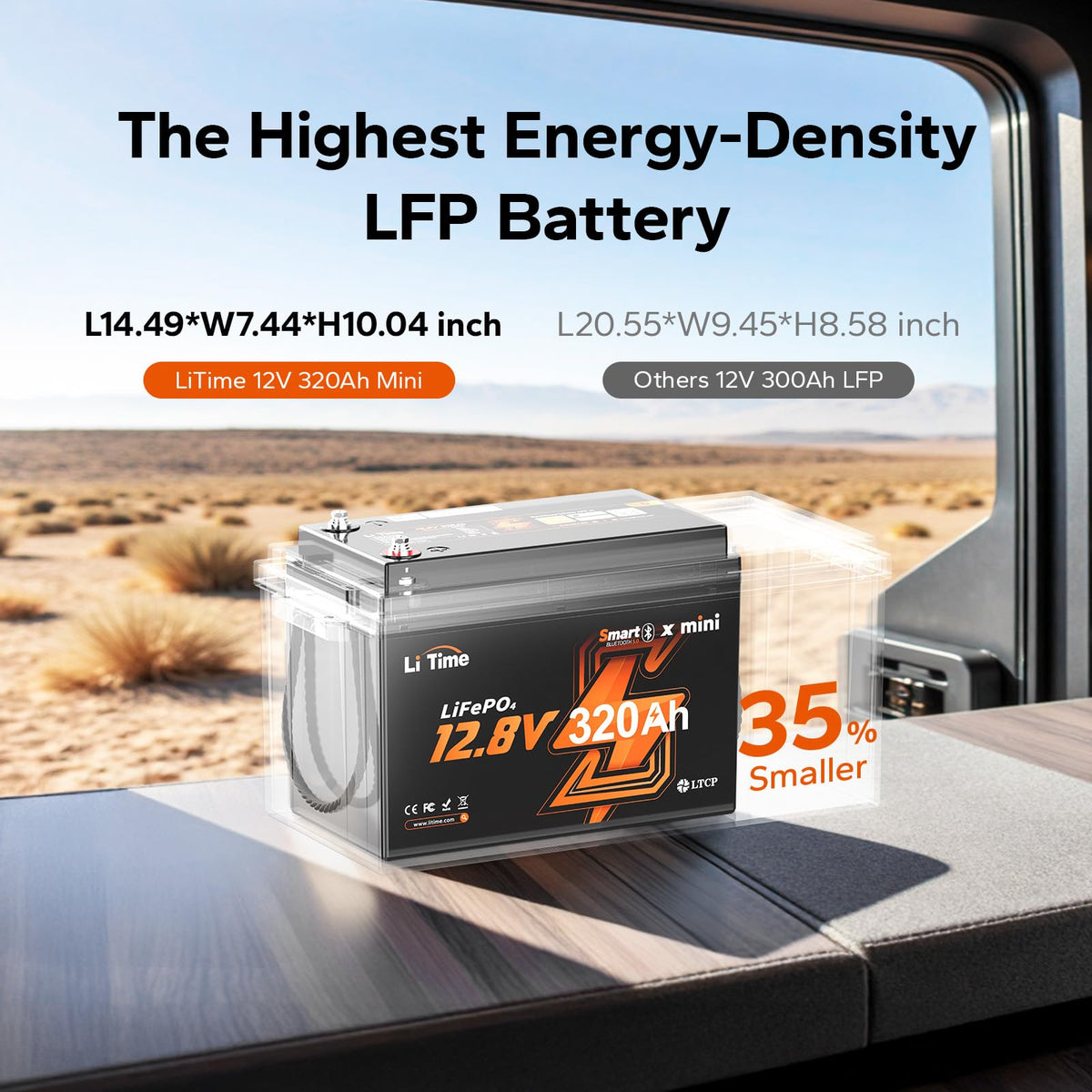 12V 320Ah LiFePO4 Lithium Battery Z300736