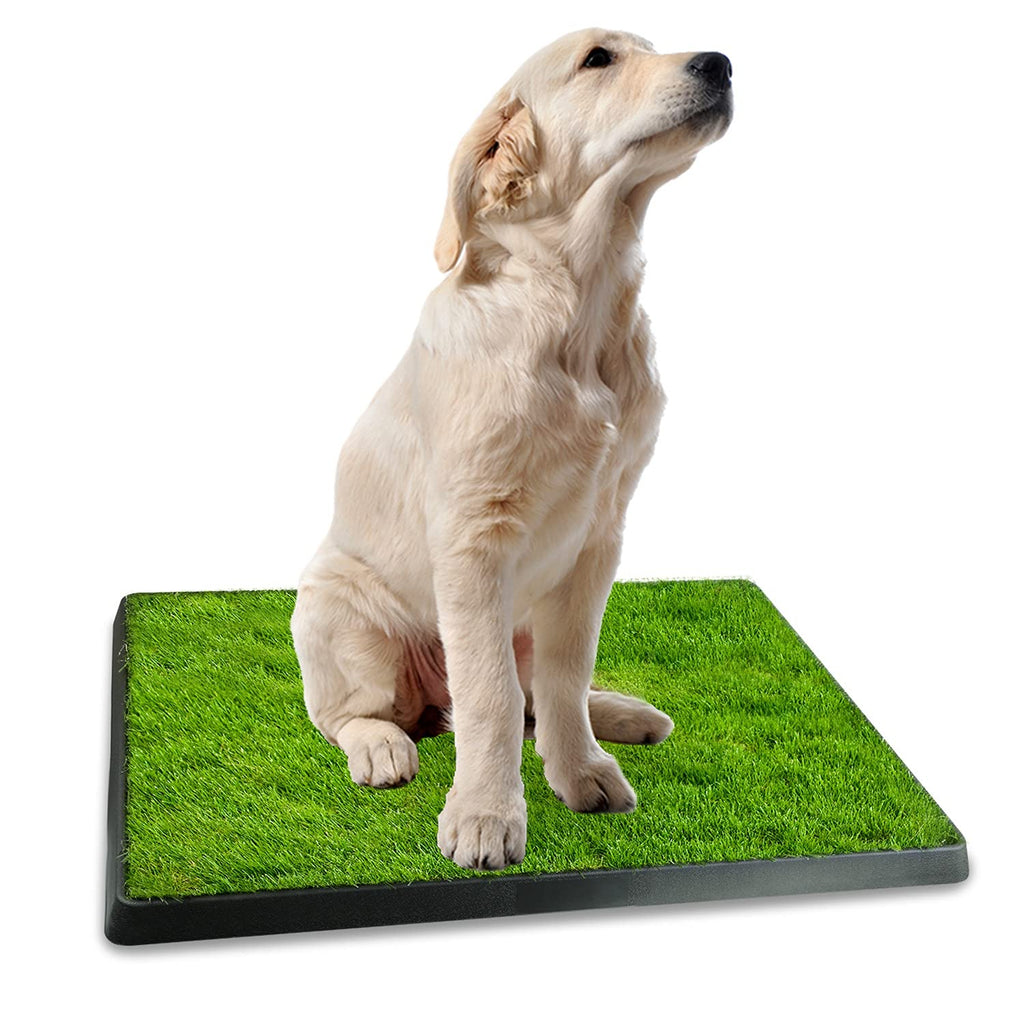 Artificial Grass Dog Potty Mat with Removable Waste Tray Z981217