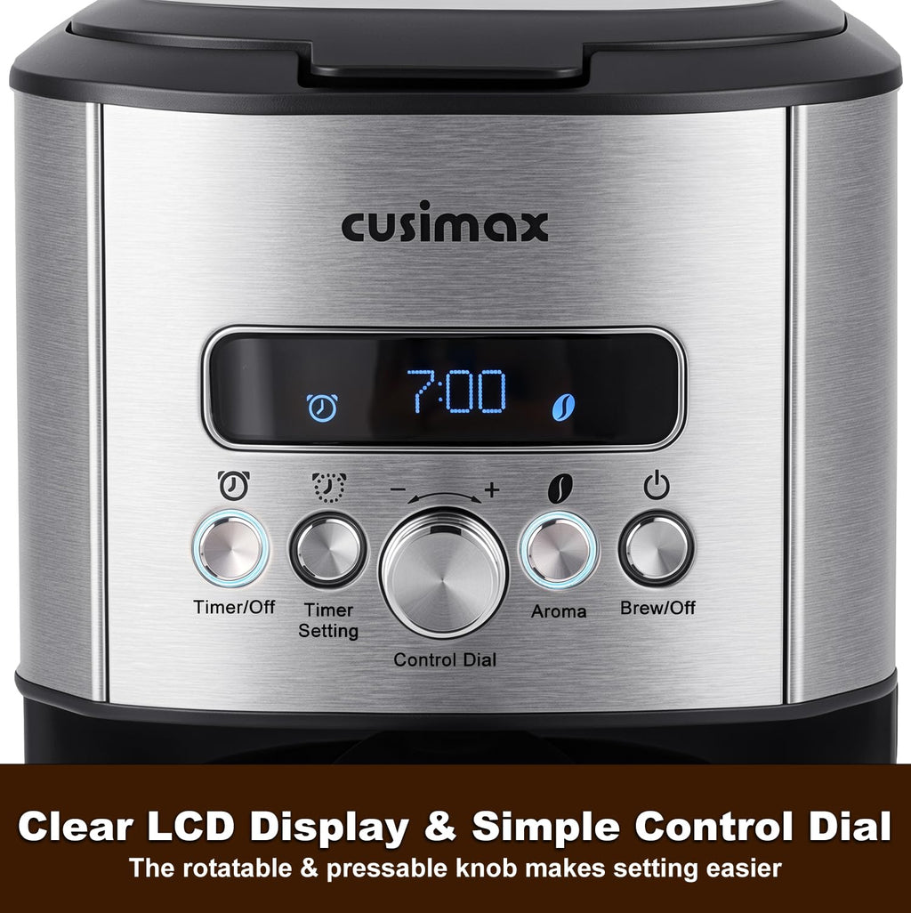 12 Cup Programmable Drip Coffee Maker with Glass Carafe V27323