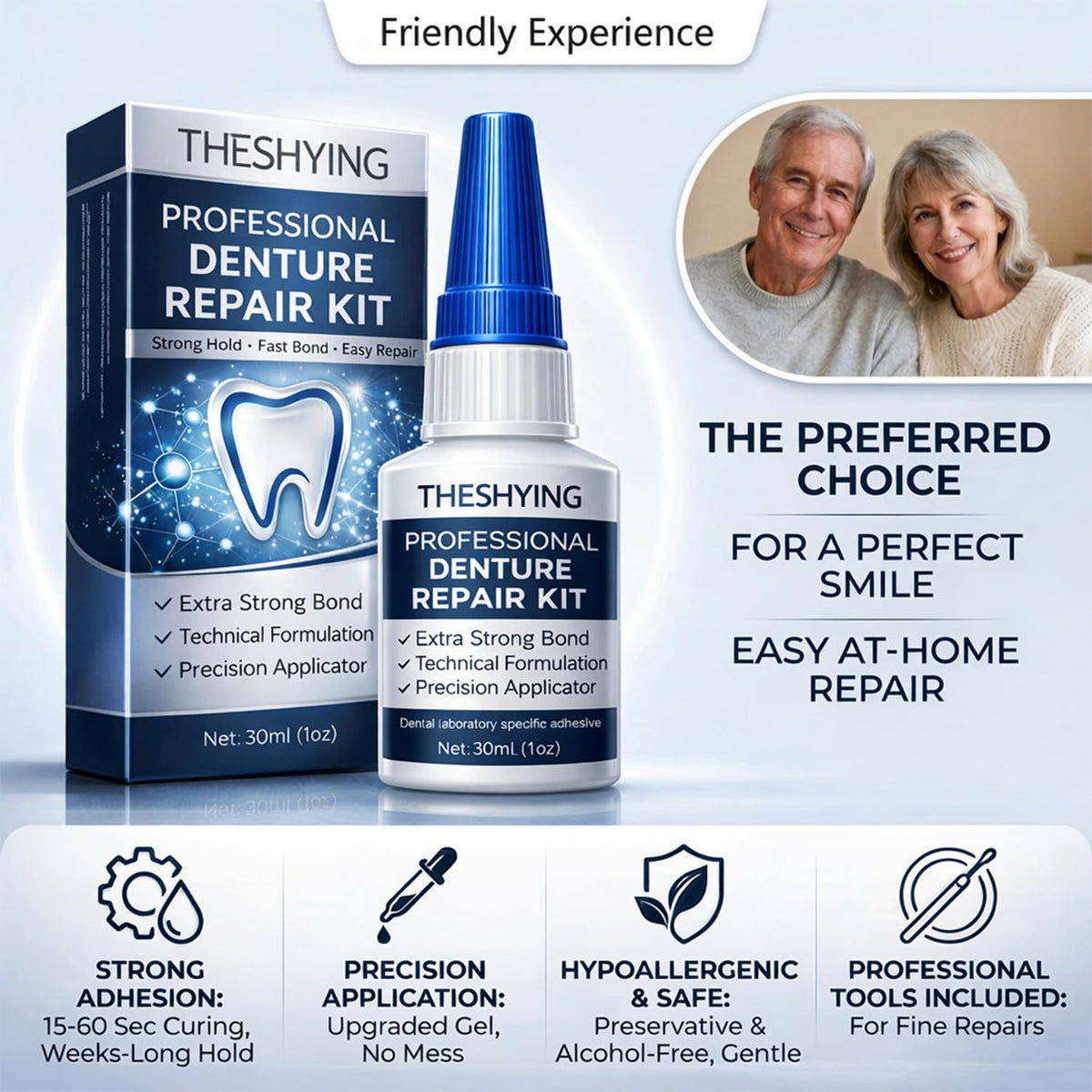 Professional Grade Dental Glue 1oz T823568