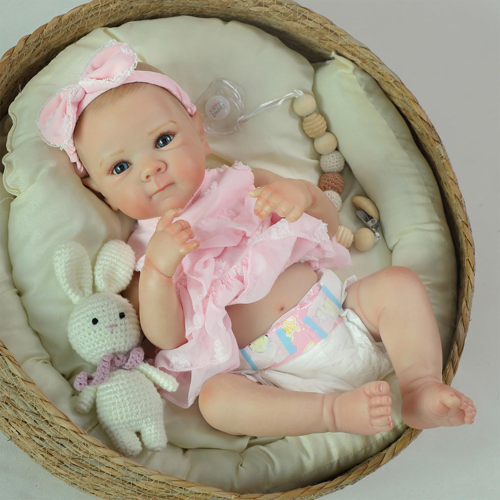 20 Inch Realistic Lifelike Newborn Baby Doll Girl with Vinyl Body C243757
