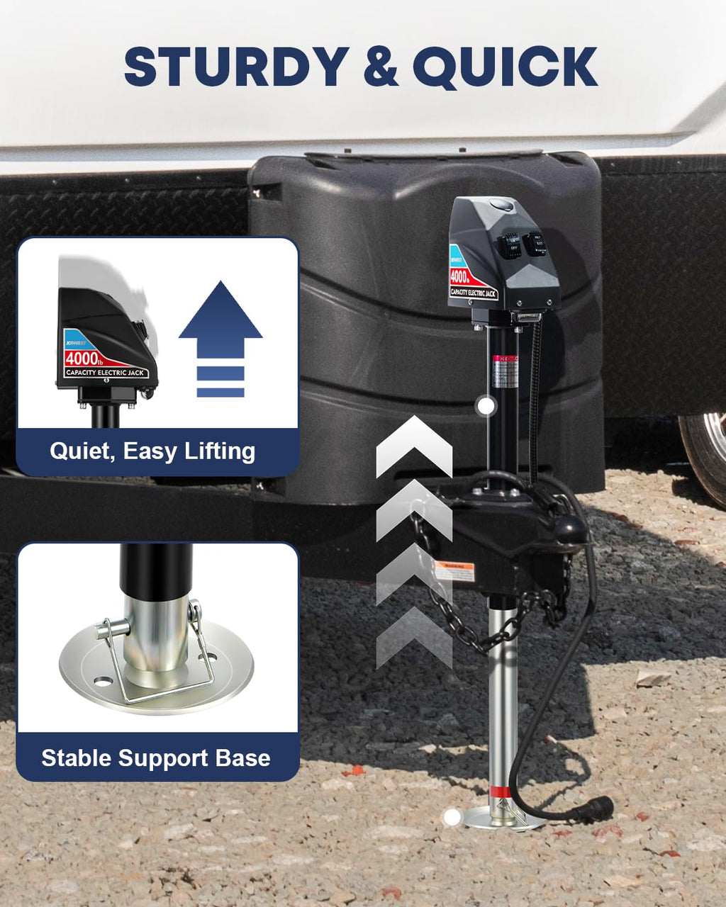 Electric Trailer Jack 4000 lbs L999