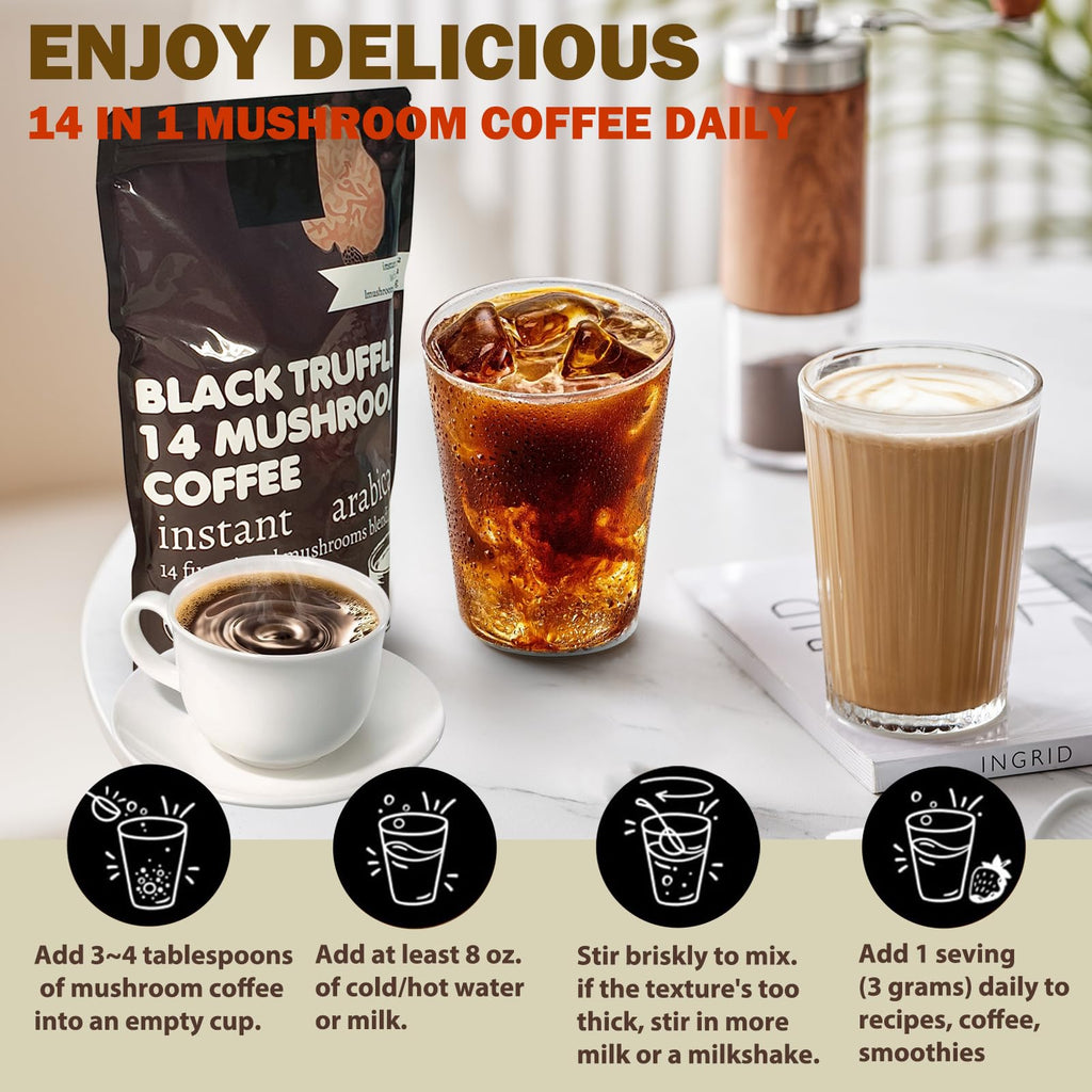 14 in 1 Mushroom Coffee Medium Roast Instant 396g X38100