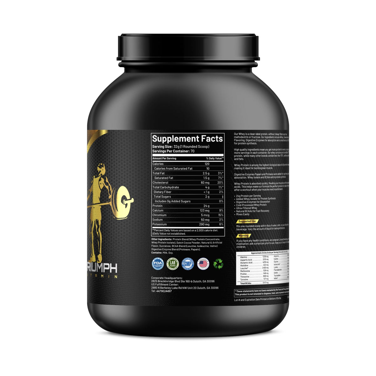 Whey Protein Chocolate 70 Servings R2618