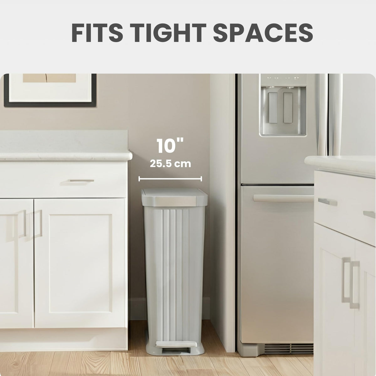 50 L Slim Step Pedal Kitchen Trash Can with Odor Filter I593