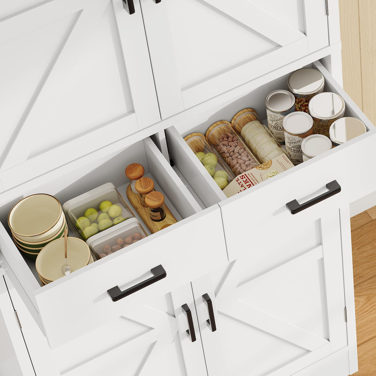 Pantry Cabinet with Barn Doors Z98471