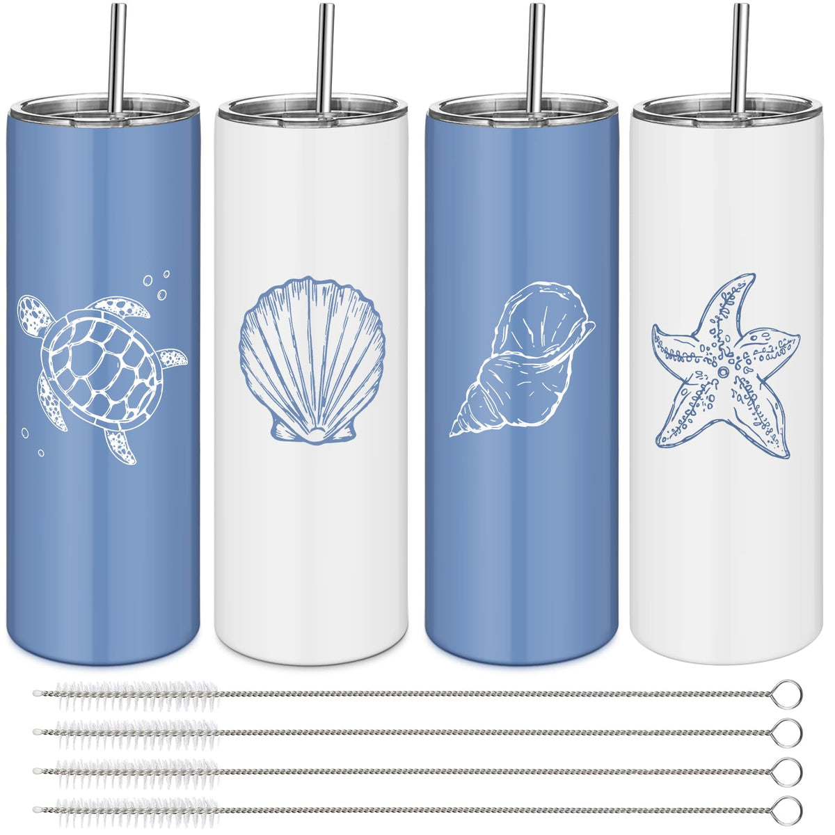 4 Pack Insulated Stainless Steel Tumblers B238
