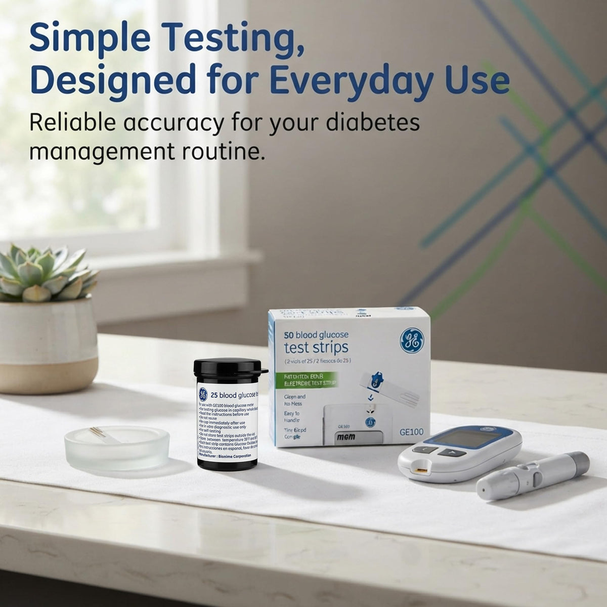 Blood Glucose Test Strips 50ct T4247