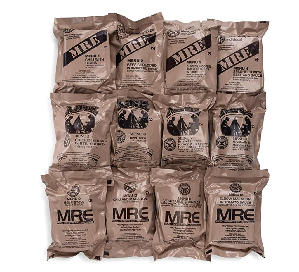 MRE Meals Ready to Eat 12 Pack D3510
