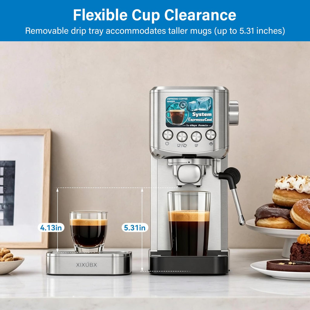Cold Brew Espresso Machine with Milk Frother D1682