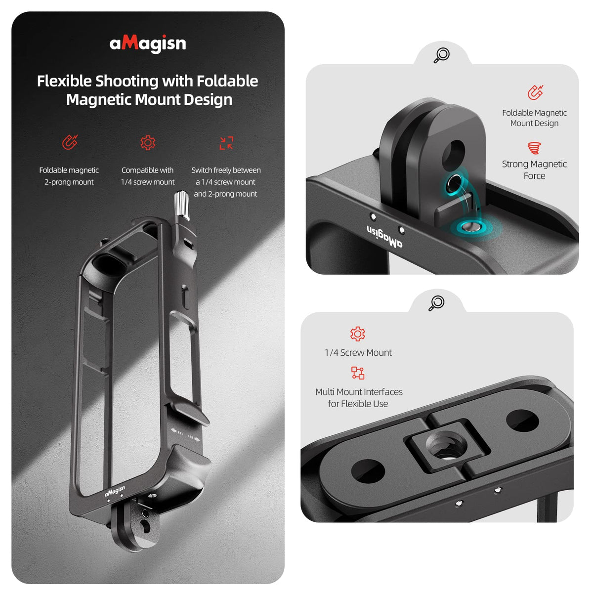 Aluminium Protective Cage with Lens Guards and Screen Protector L511419