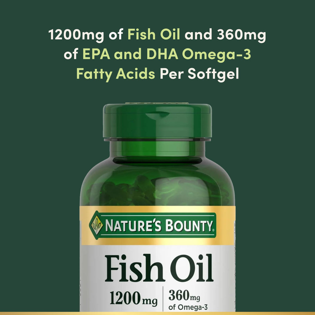 1200 Mg Omega-3 Fish Oil Softgels Pack of 2 J753430