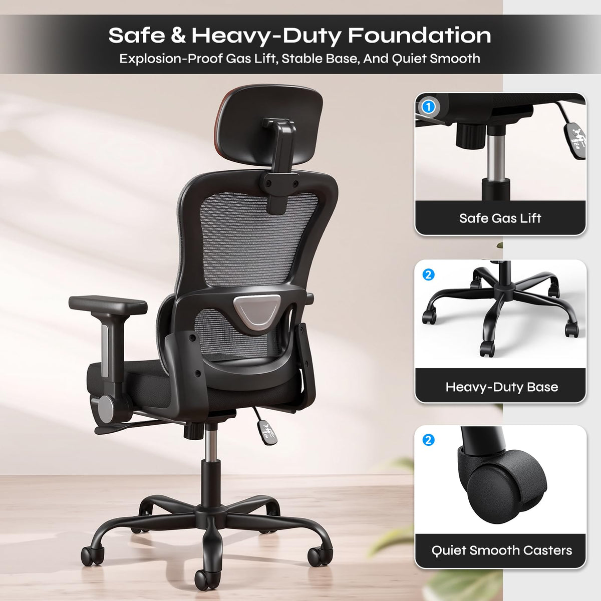 Ergonomic High Back Mesh Office Chair Y389514