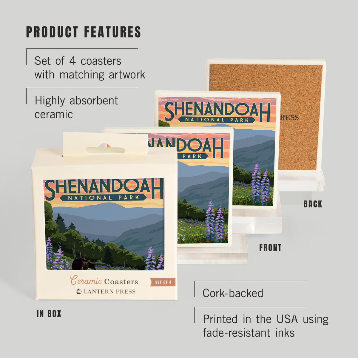 Ceramic Coasters Set of 4 C98242