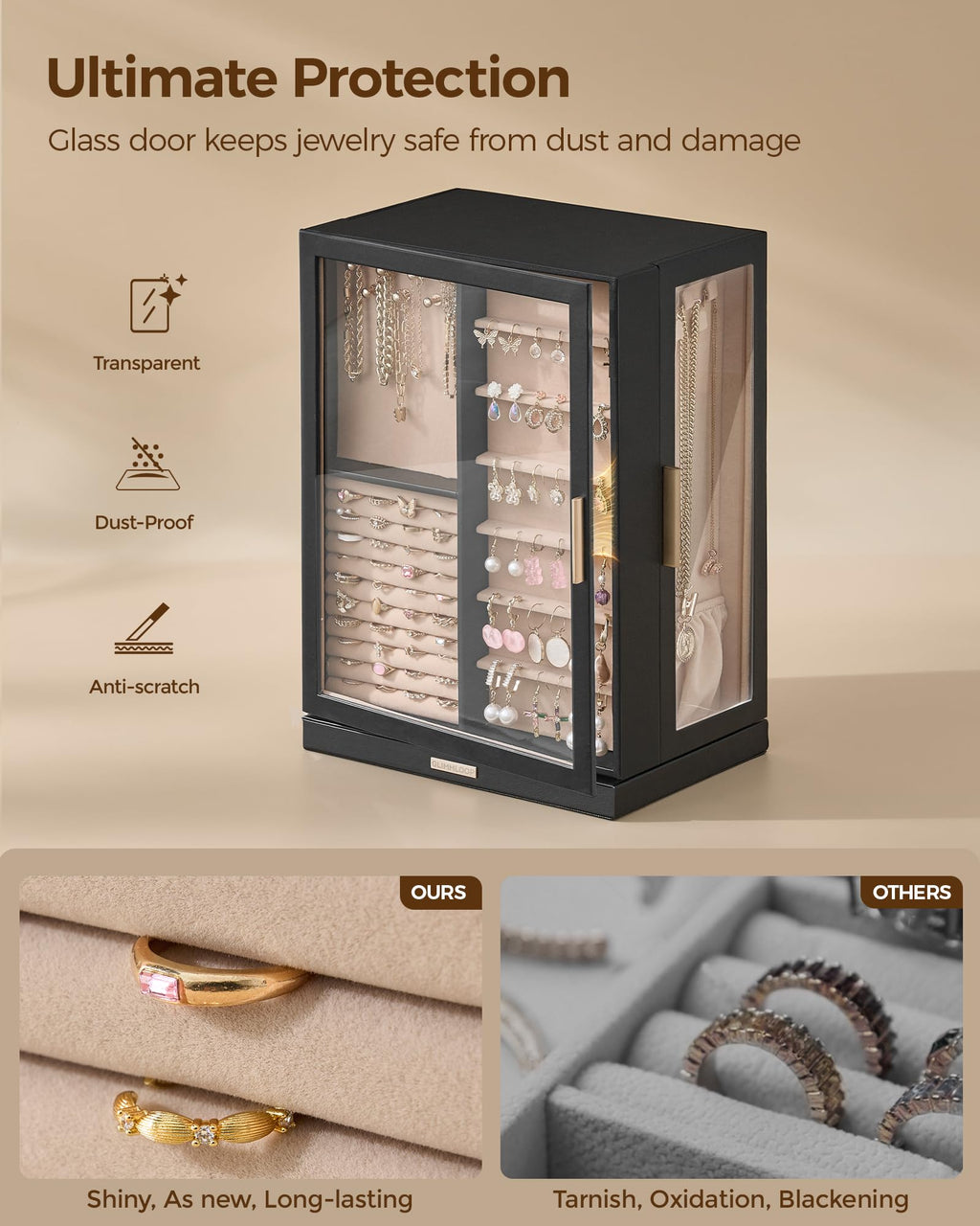 360° Rotating 9 Drawer Jewelry Box C793