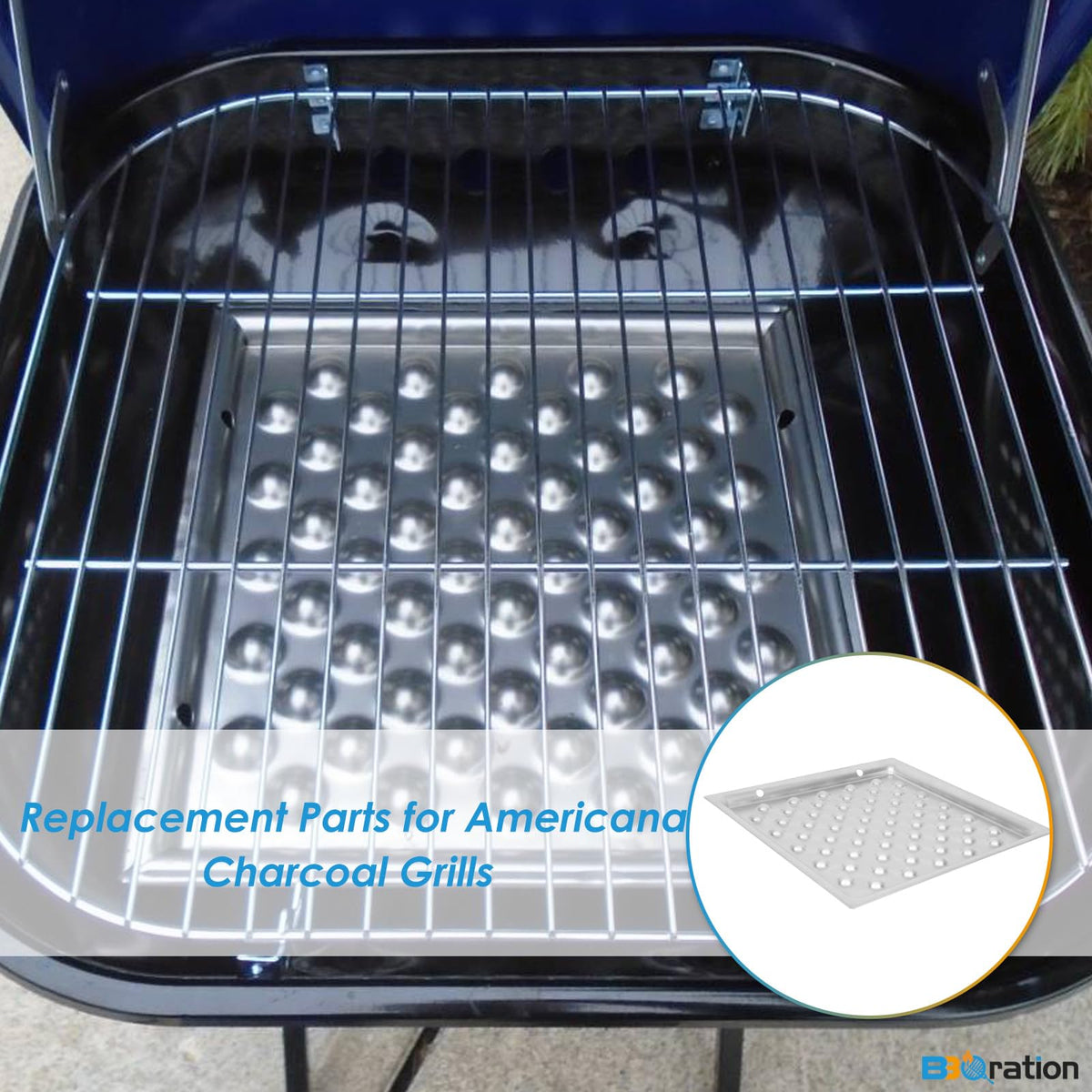 Charcoal Grill Ash Pan Replacement Parts D2412