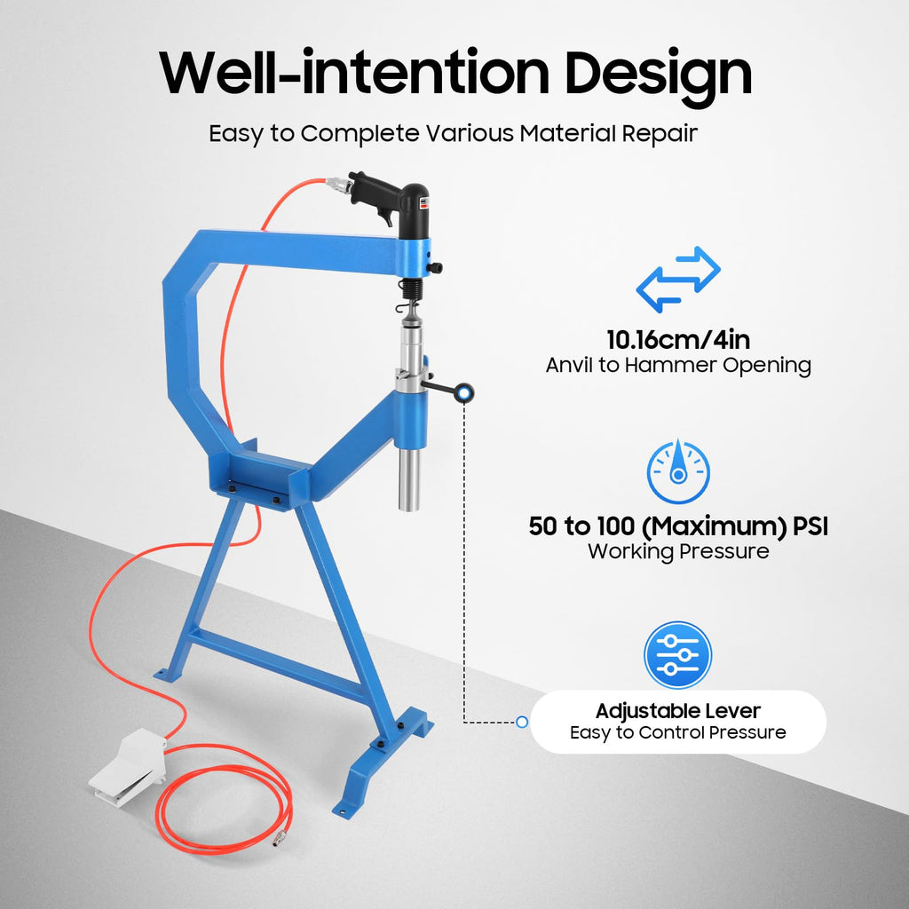 Pneumatic Planishing Hammer Thin Plate Shaping Machine with Foot Pedal P74033