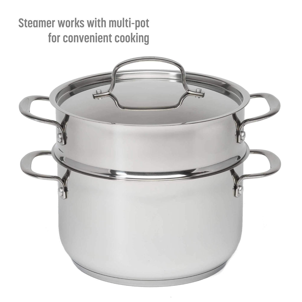 12-Piece Stainless Steel Cookware Set with Non Stick Frying Pan S602244