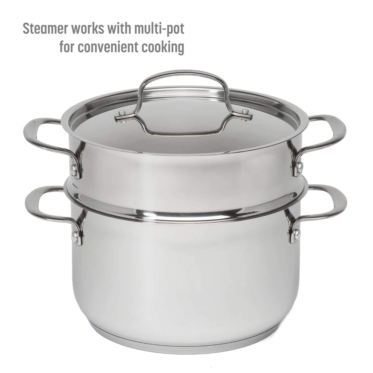 12-Piece Stainless Steel Cookware Set with Non Stick Frying Pan S602244