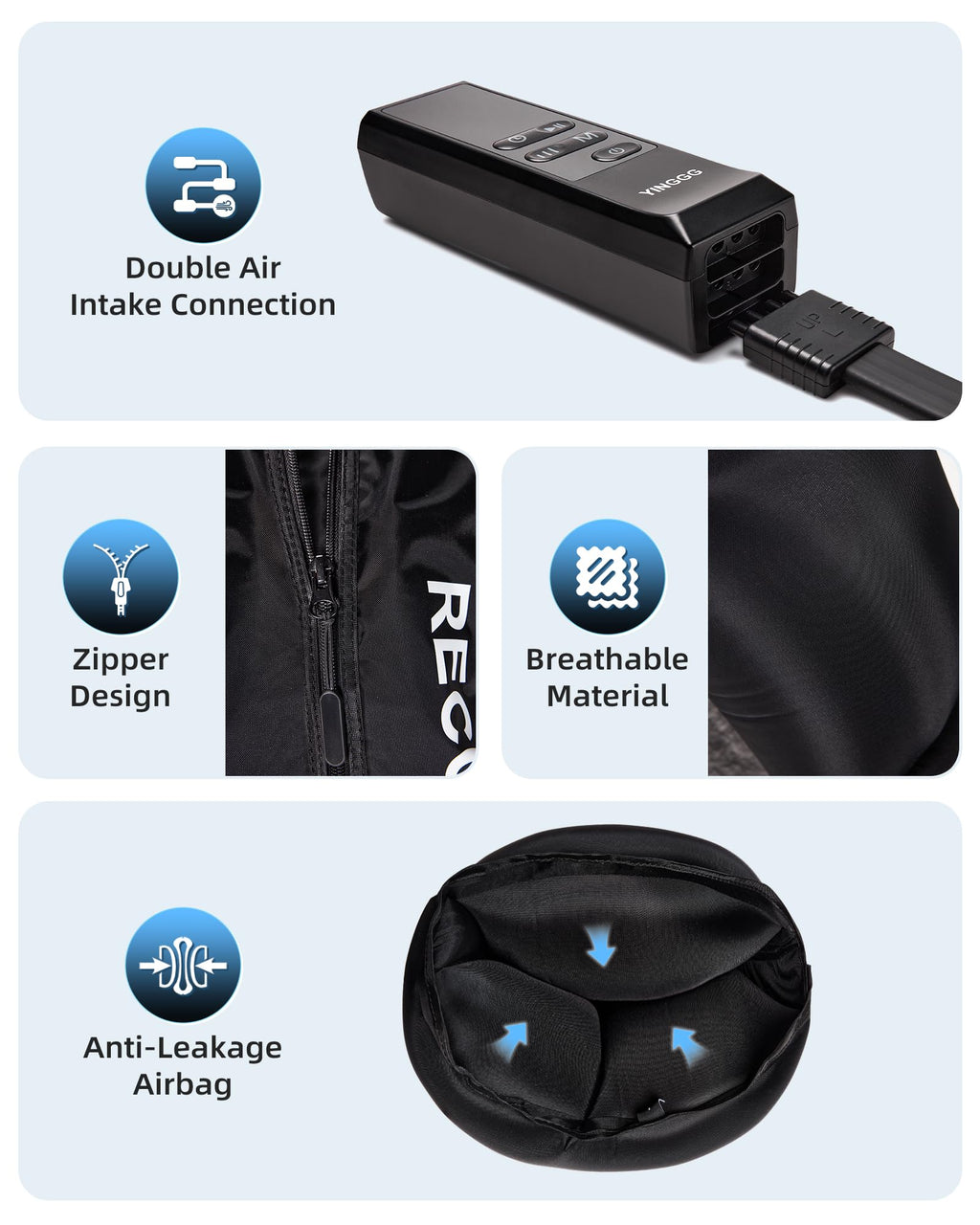 Air Leg Massager with Compression Boots C410561