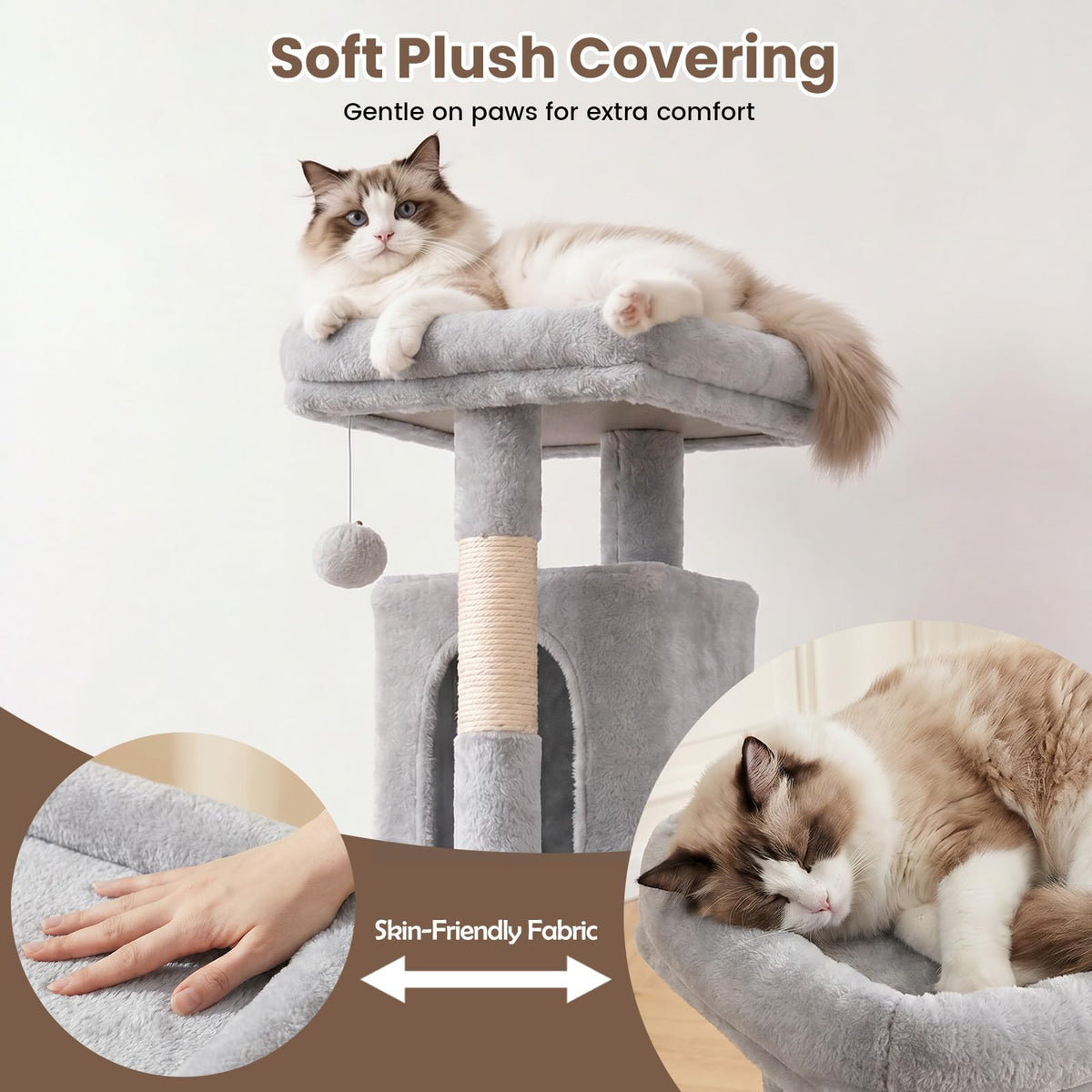 70 Inches Cat Tree with Ladder K238