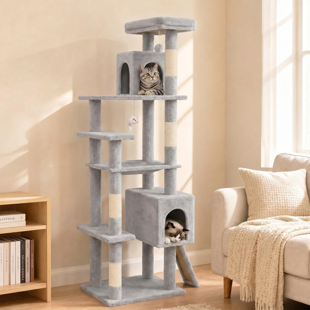 70 Inches Cat Tree with Ladder K238