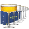 Coupe Glasses Set of 6, 10 oz Hand Blown Cocktail Glasses E814659