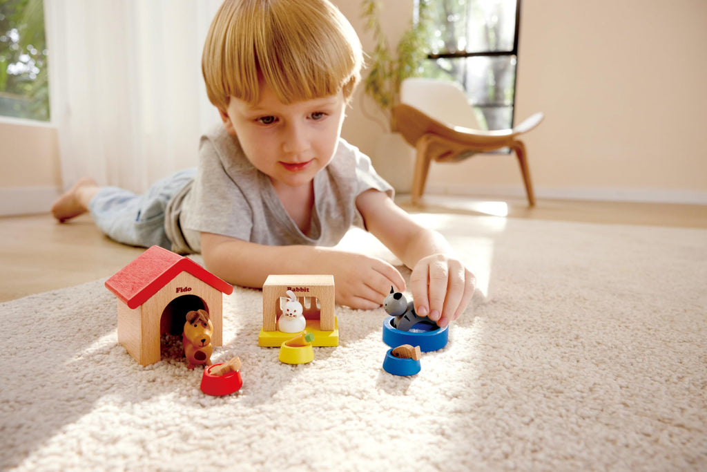 Wooden Dollhouse Animal Set I515341