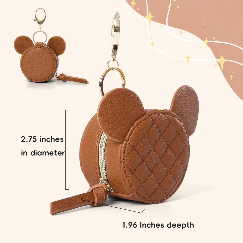Leather Diaper Bag Backpack with Pacifier Case I894