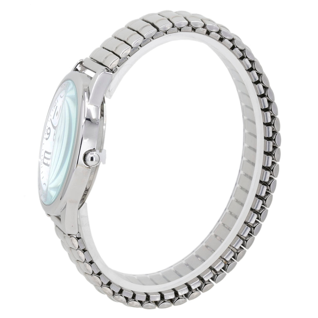 Large Face Easy to Read 40mm Japanese Quartz Stretch Band Watch I375