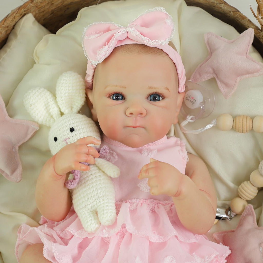 20 Inch Realistic Lifelike Newborn Baby Doll Girl with Vinyl Body C243757