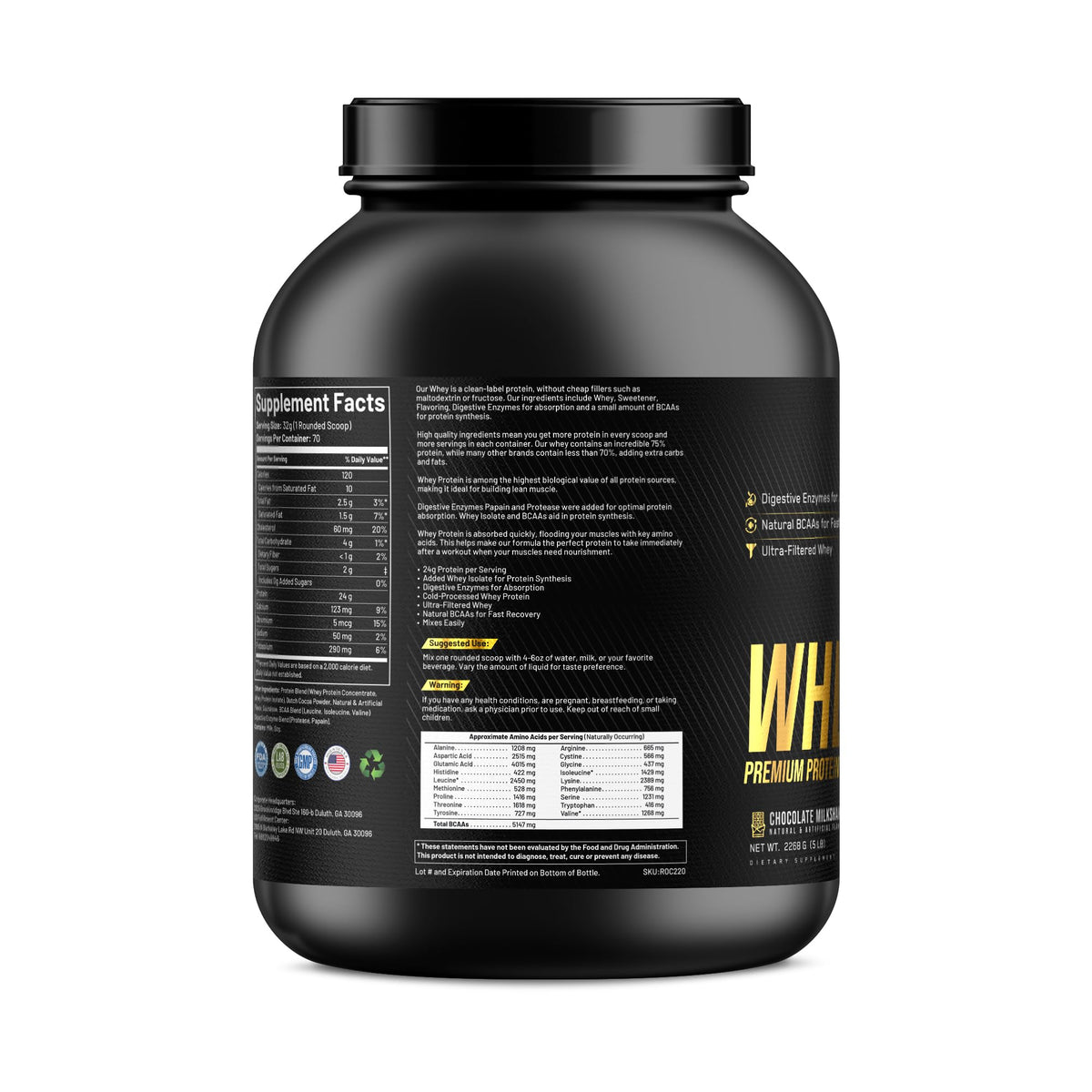 Whey Protein Chocolate 70 Servings R2618