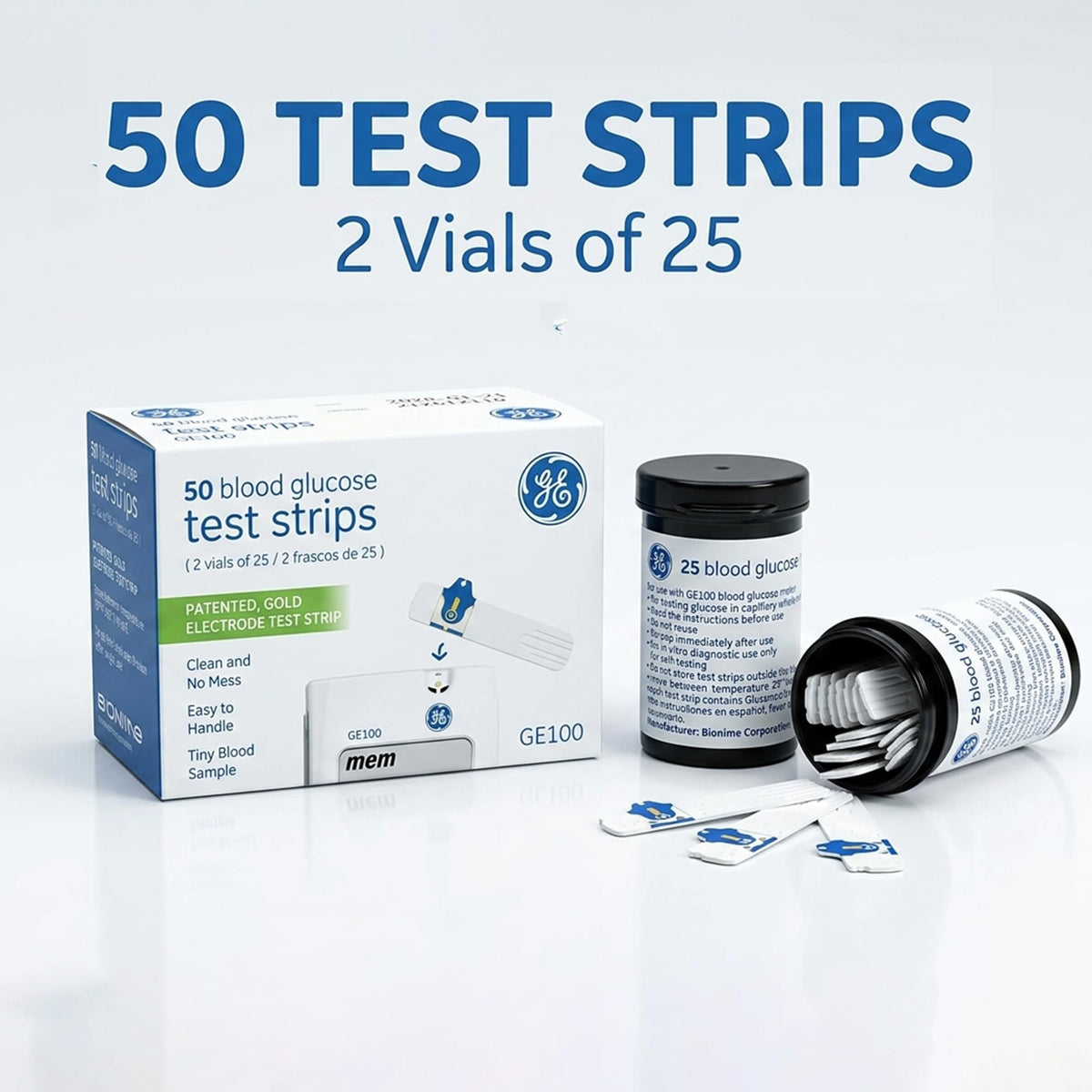 Blood Glucose Test Strips 50ct T4247