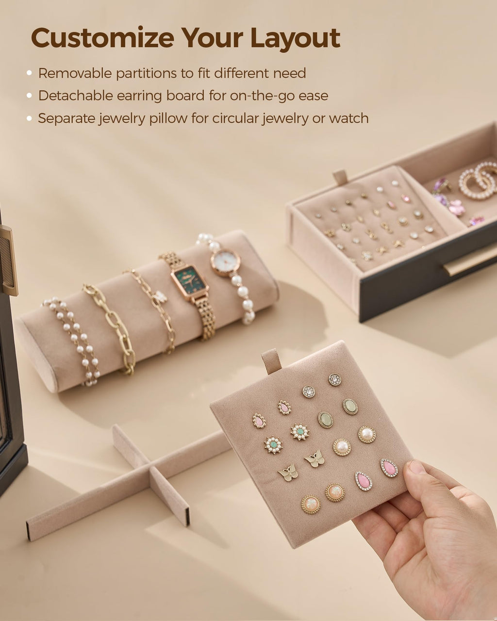 360° Rotating 9 Drawer Jewelry Box C793