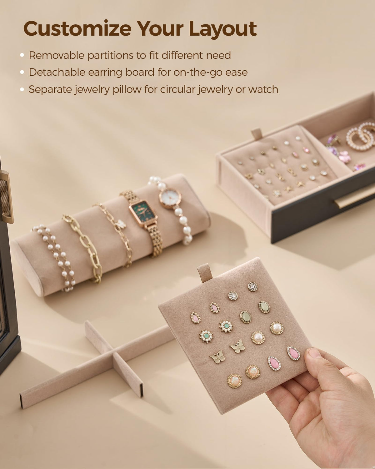 360° Rotating 9 Drawer Jewelry Box C793