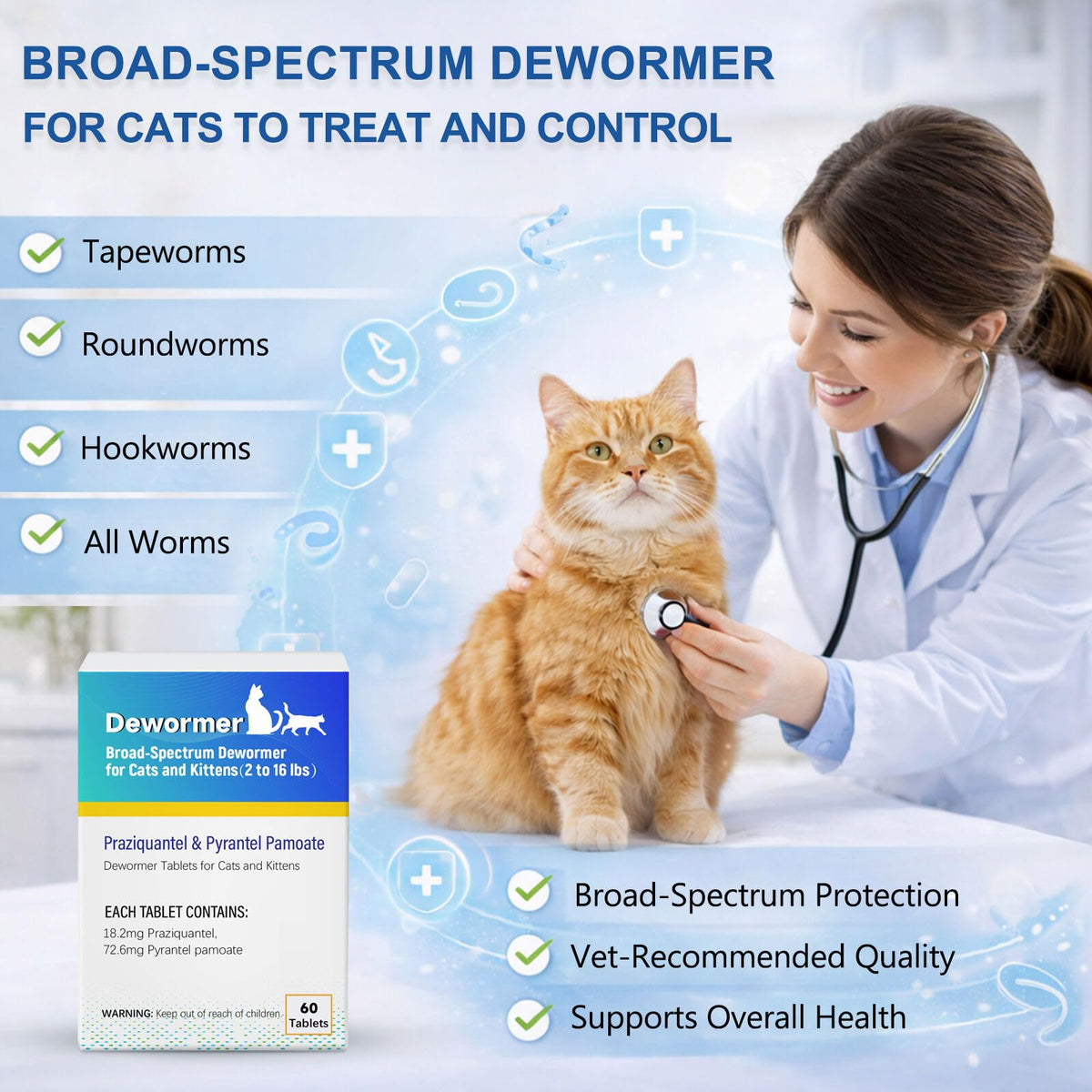 Dewormer for Cats and Kittens A48533