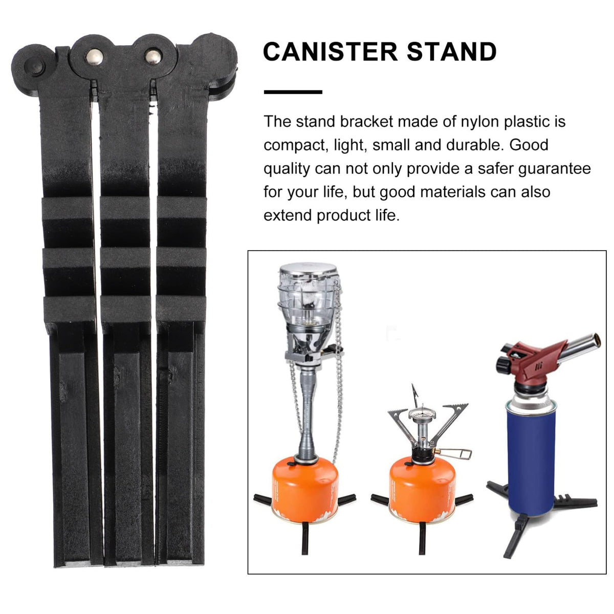 Folding Camping Stove Stand Tripod Fuel Can Stabilizer S90439