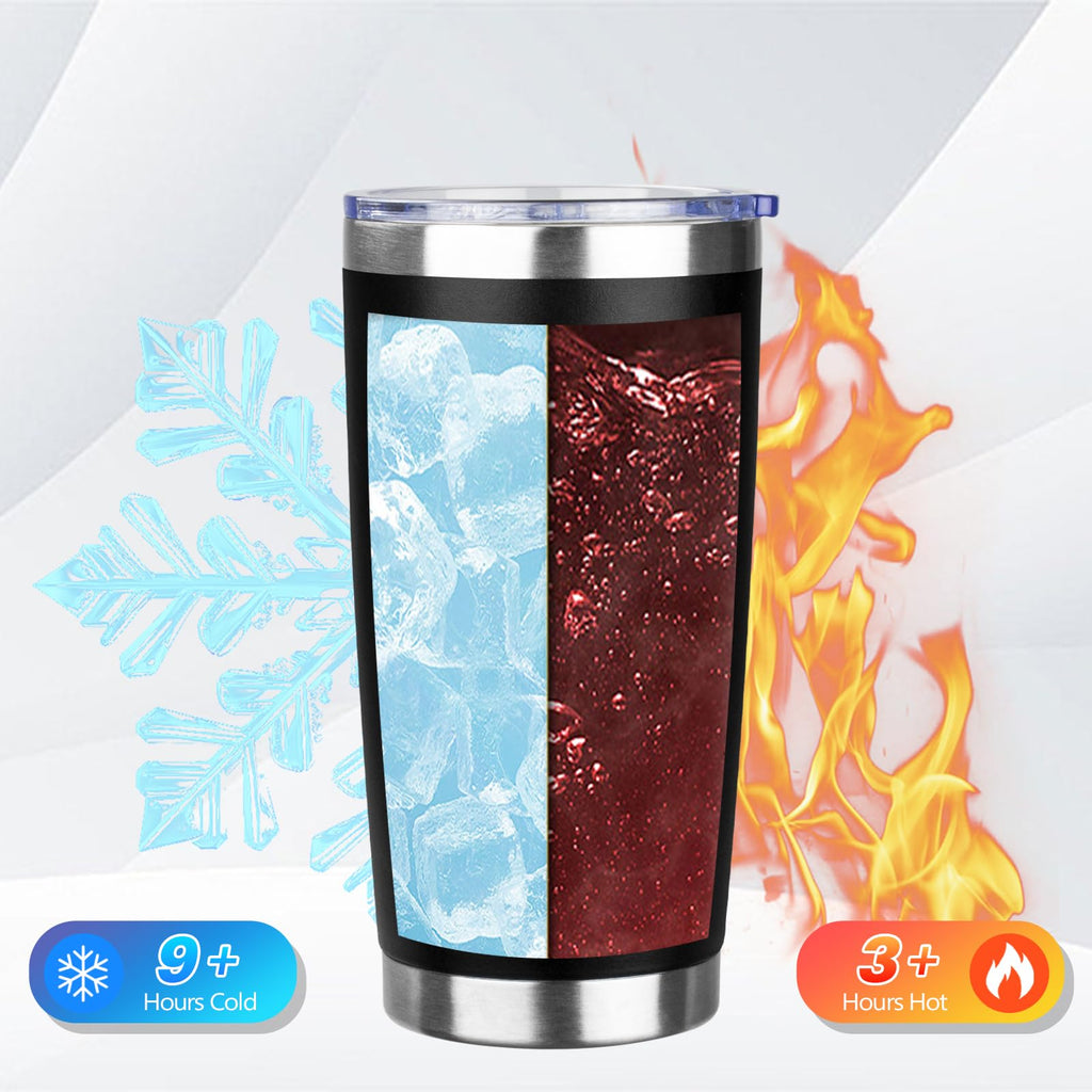 20oz Insulated Tumbler with Lid Straw I86755