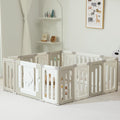 14 Panel Foldable Grey Baby Playpen X496
