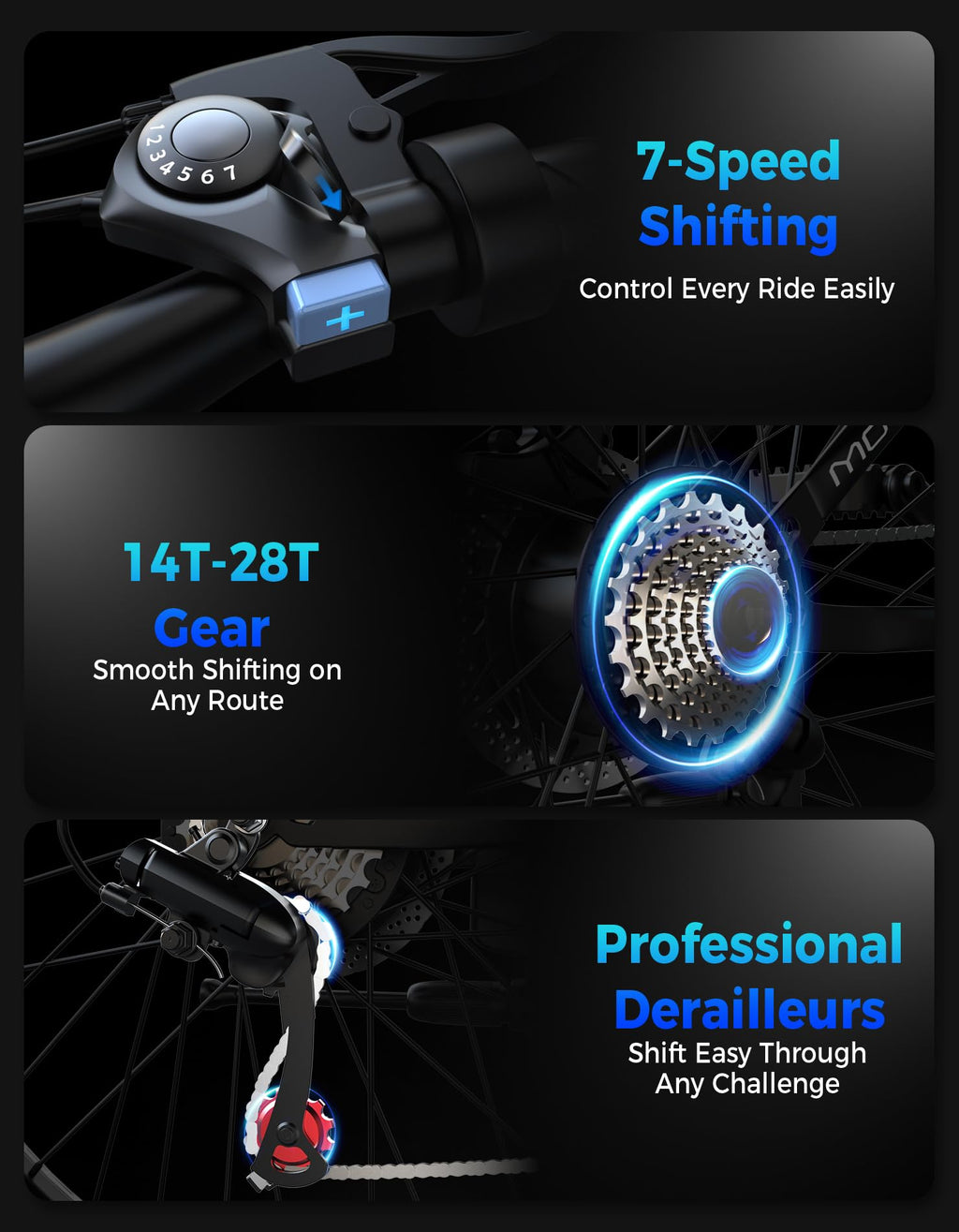 7-Speed 26" Tire Electric Bike G32976