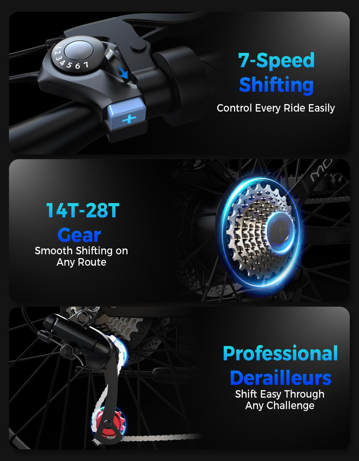 7-Speed 26" Tire Electric Bike G32976