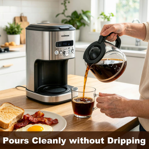 12 Cup Programmable Drip Coffee Maker with Glass Carafe V27323
