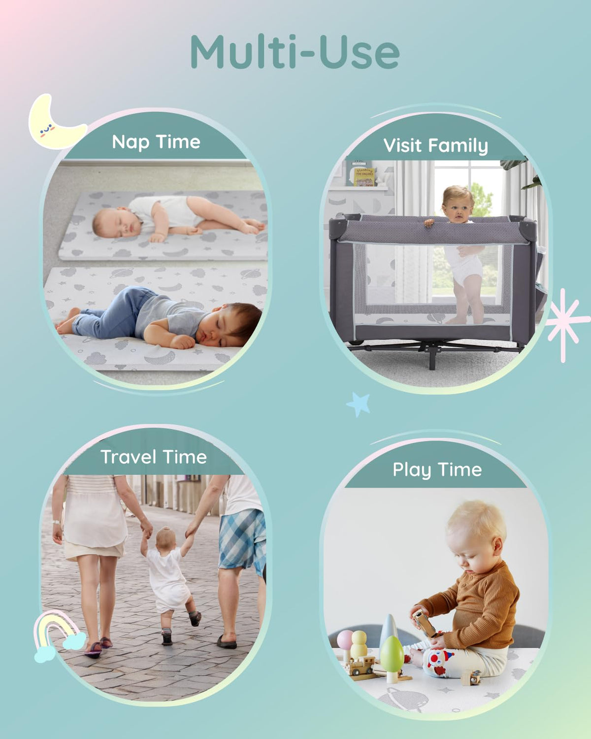 Portable Playpen Mattress E86487