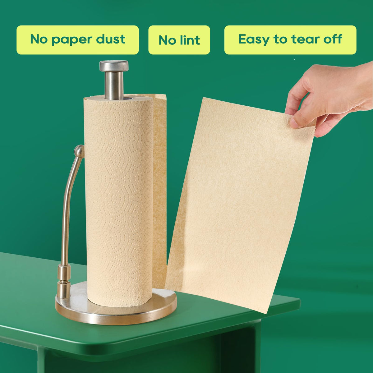 Bamboo Paper Towels, 8 Rolls, 2 Ply 120 Sheets Q1167