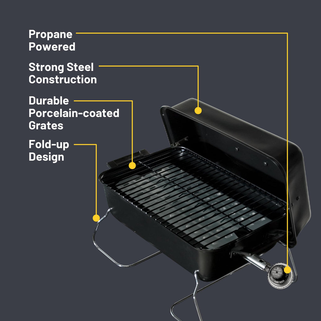 Portable 1-Burner Propane Gas Grill W103186