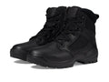 Black 6-Inch Side-Zip Work Boots Y33033